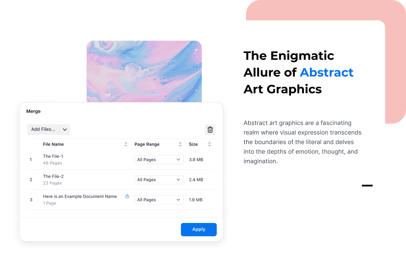 Merge and Split PDFs