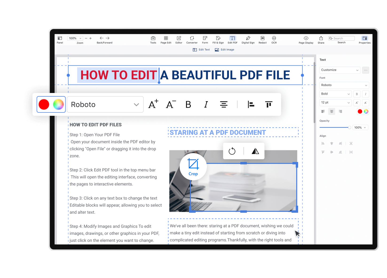 Edit PDF File like Word