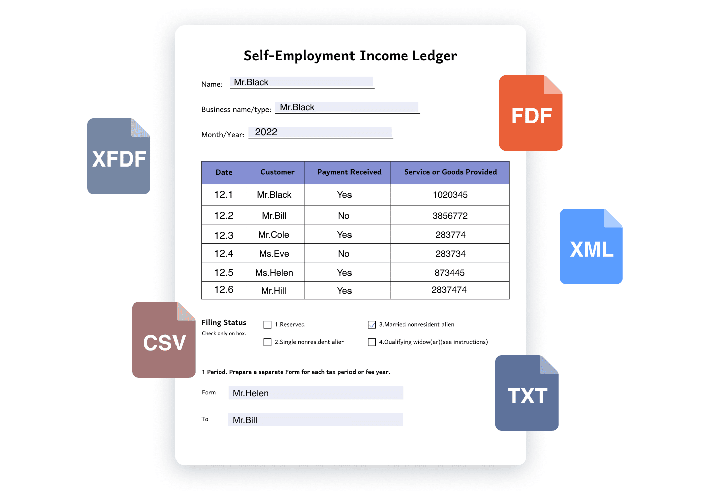 PDF Import & Export Forms